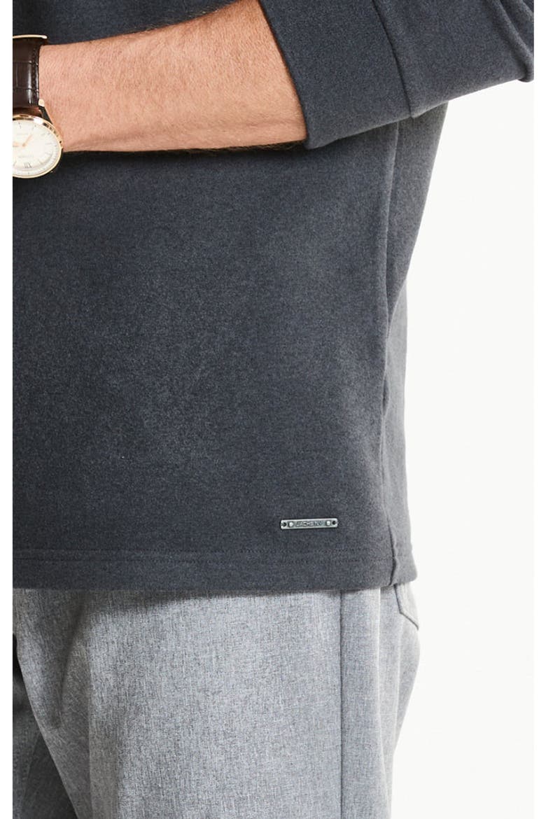 Ultra Soft Heather Knit Crewneck Sweatshirt, Alternate, color, BLACK