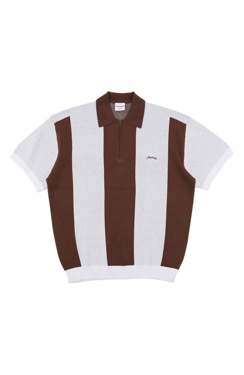 STUDENTS Umpire Stripe Half Zip Polo, Main, color,