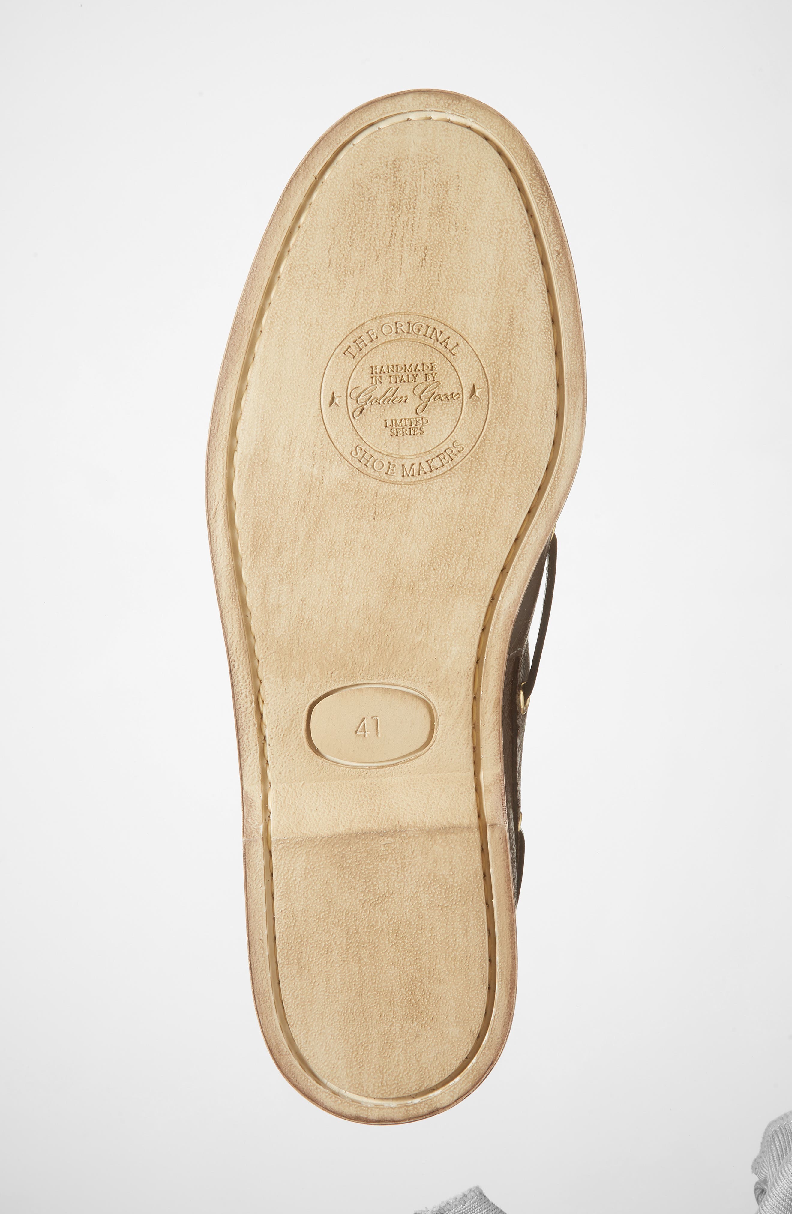 Golden Goose Moc Toe Boat Shoe, Alternate, color, Dark Brown