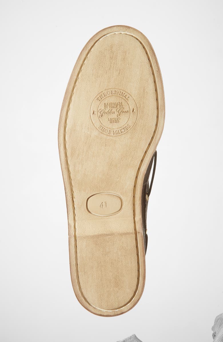 Golden Goose Moc Toe Boat Shoe, Alternate, color, Dark Brown