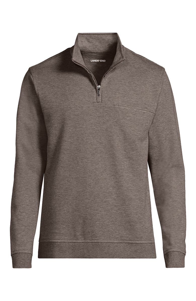 Lands' End Long Sleeve Travel Kit Pique Quarter Zip, Alternate, color, 