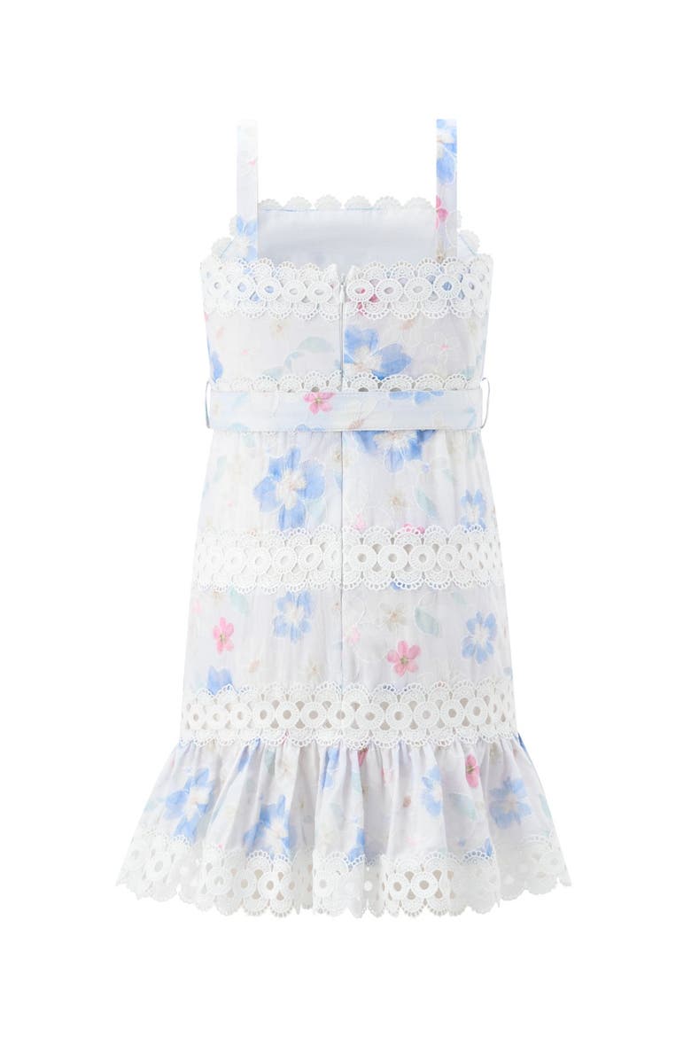 Deanna Embroidered Mini Dress, Alternate, color, Multi