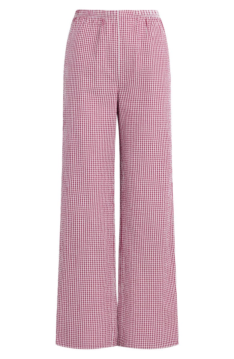 Favorite Daughter The Everything Straight Leg Pants, Alternate, color, Raspberry/ White