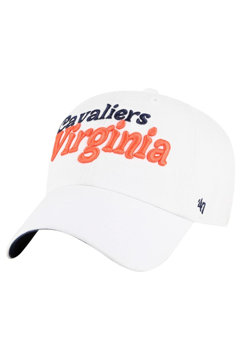 Women's '47 White Virginia Cavaliers Pensacola Clean Up Adjustable Hat, Main, color, White