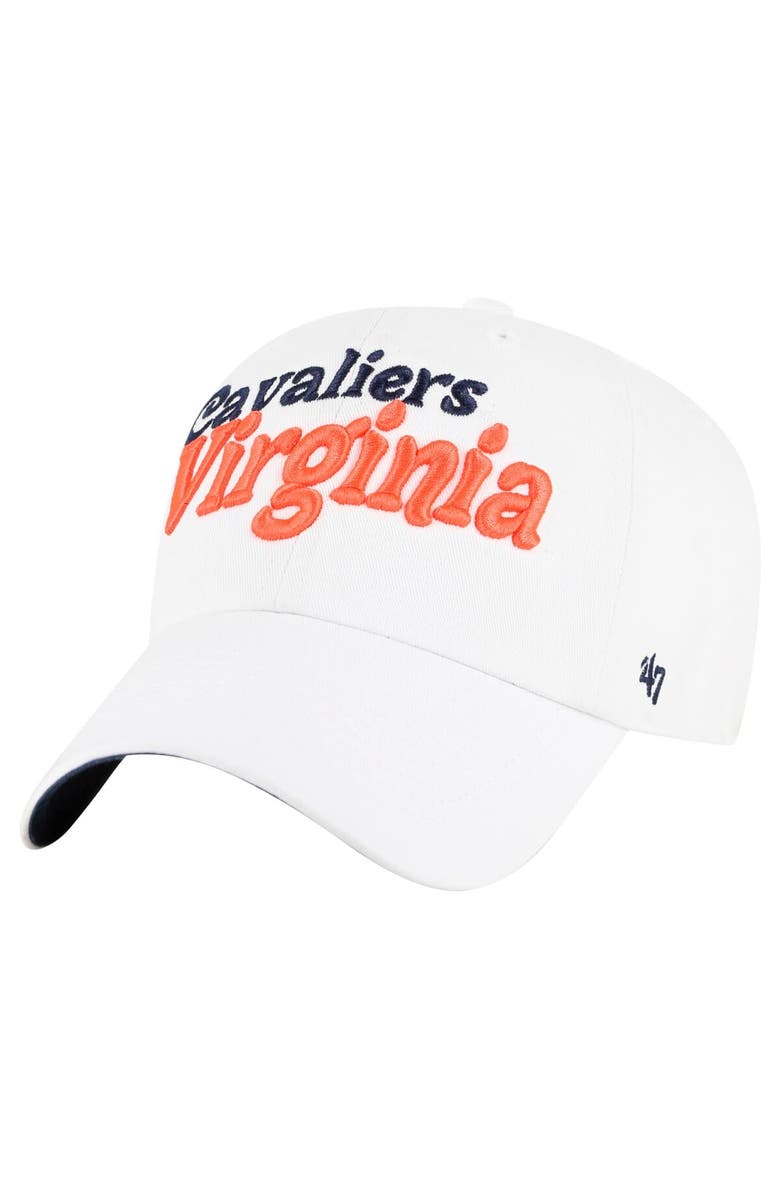 '47 Women's '47 White Virginia Cavaliers Pensacola Clean Up Adjustable Hat, Main, color, White