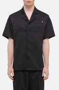 Helmut Lang Modest Jacquard Satin Camp Shirt