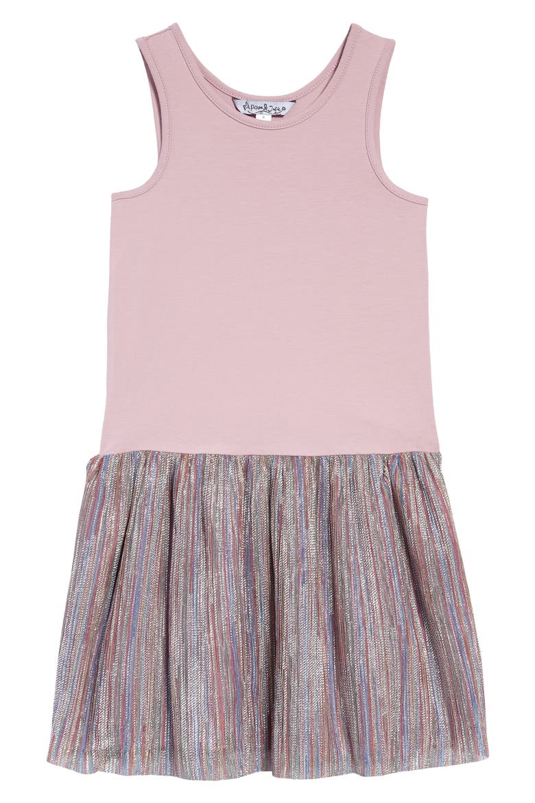 Kids' Pullover & Dress Set, Alternate, color, MAUVE