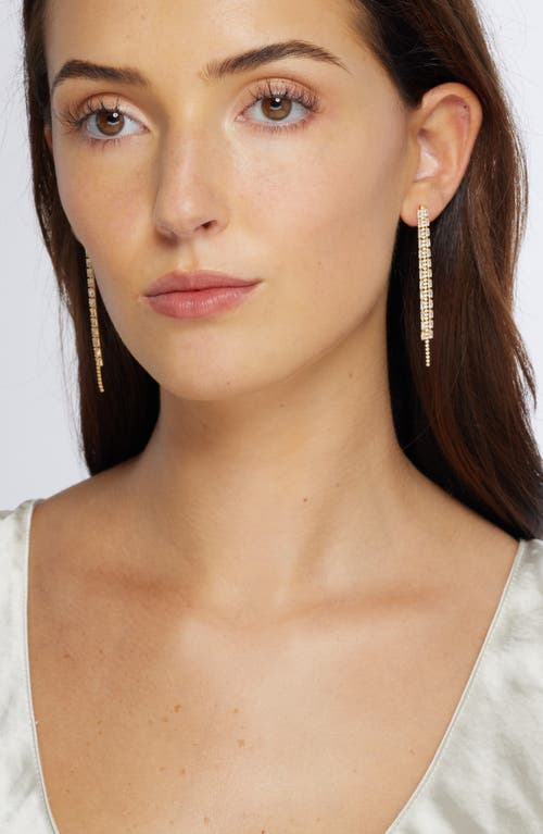 NORDSTROM NORDSTROM CUBIC ZIRCONIA LINEAR DROP EARRINGS 