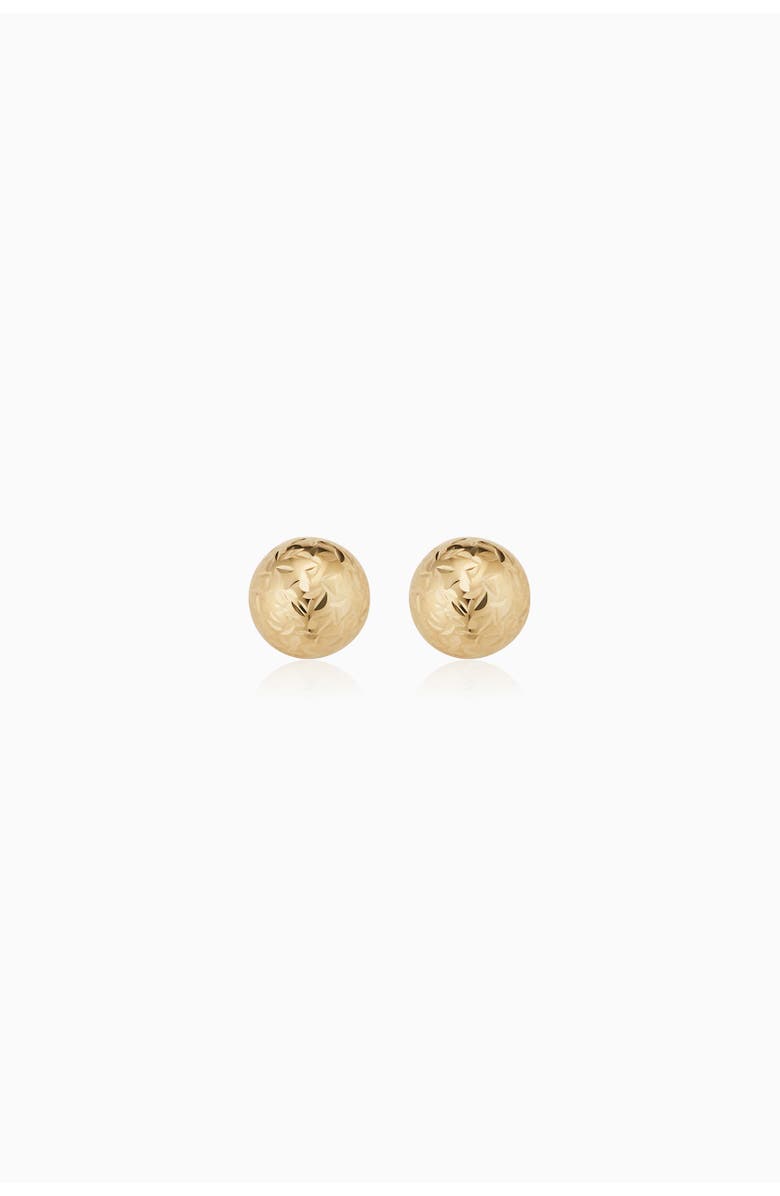Oradina 14K Gold Celebration Ball Studs Earrings, Main, color, Yellow Gold
