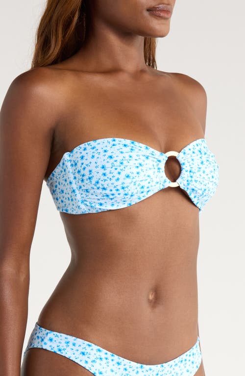 Kulani Kinis Strapless O-ring Bikini Top In Gray