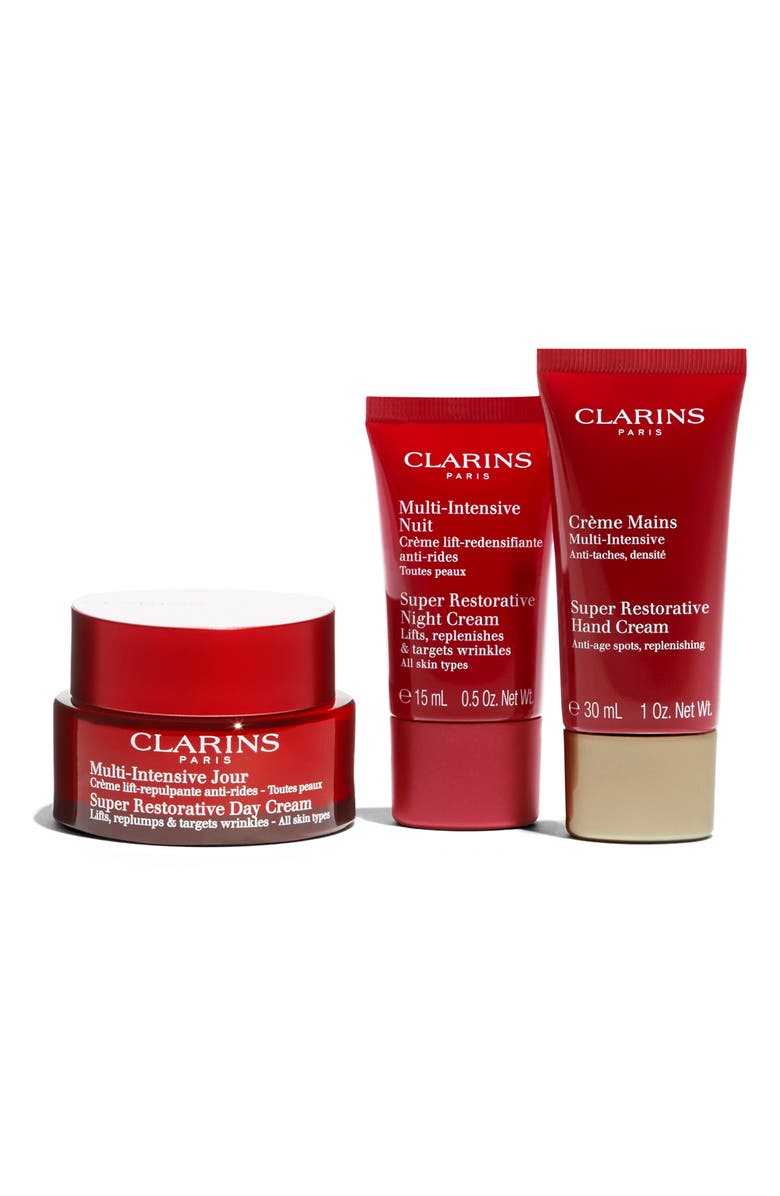 Clarins Super Restorative Anti-Aging Skin Care Starter Set (Limited Edition) $192 Value, Alternate, color, 
