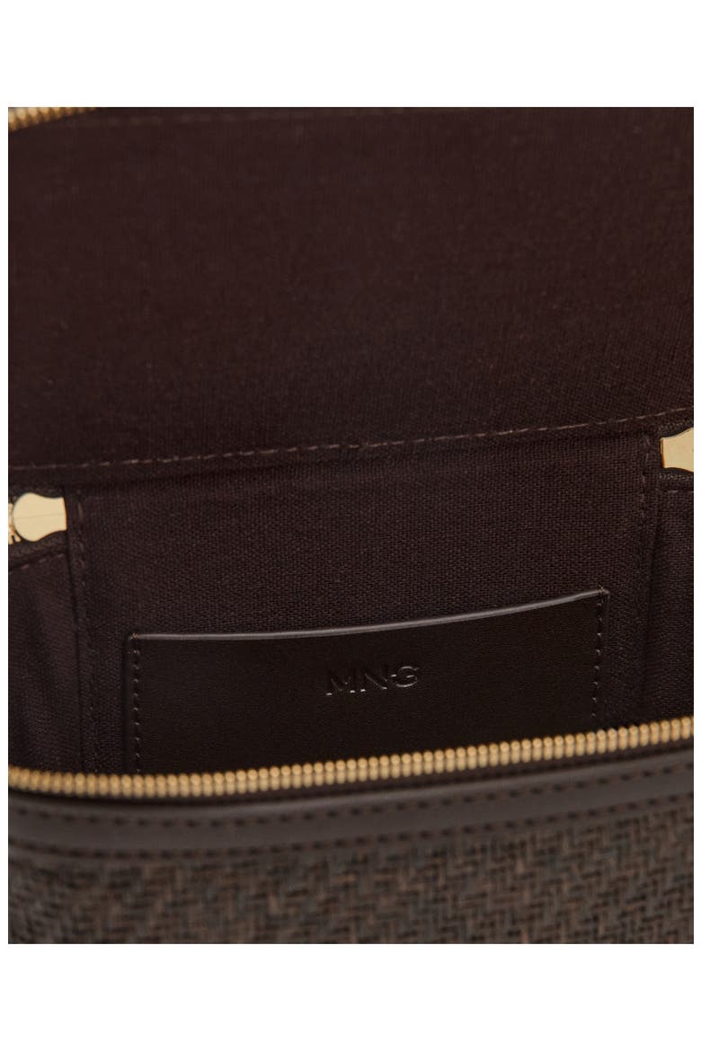 Raffia Toiletry Bag, Alternate, color, CHOCOLATE