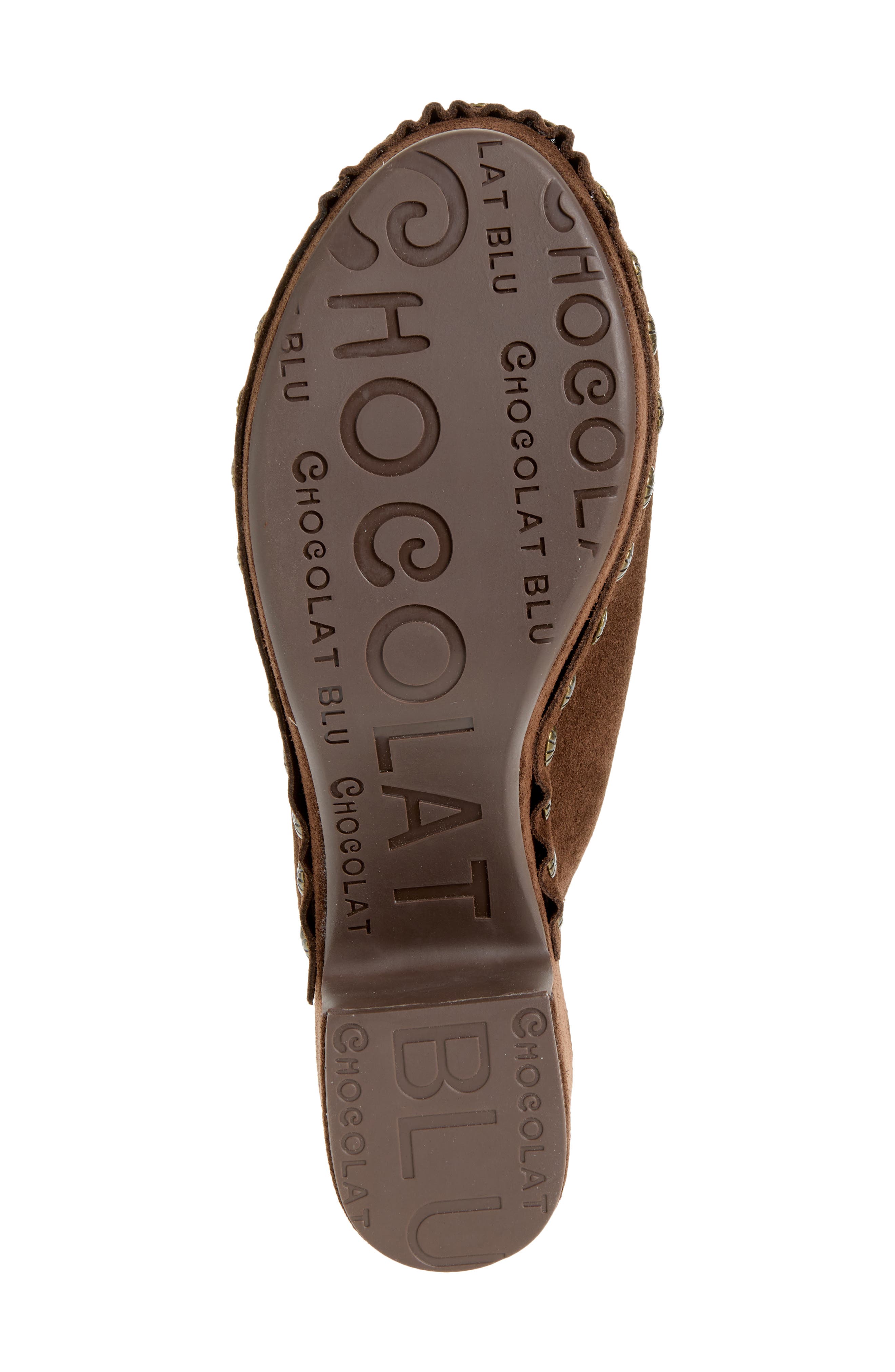 Goldy Platform Mule, Alternate, color, CHOCOLATE SUEDE