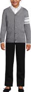 Lands' End School Uniform Kids Legacy Varsity Cardigan