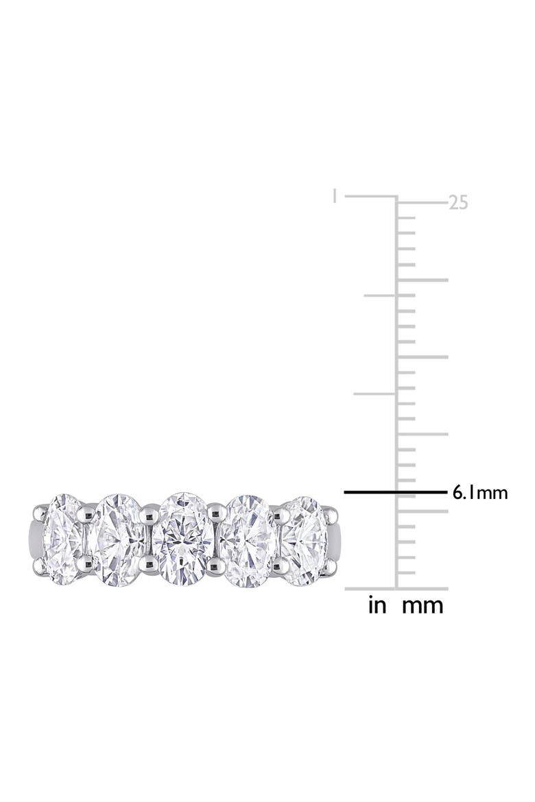 Oval Cut Lab Created Moissanite ring, Alternate, color, WHITE