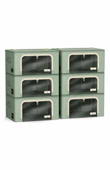 Set of 6 Small Foldable Storage Bins