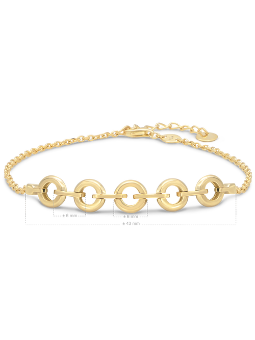 Devata Cable Link Chain Bracelet In Gold