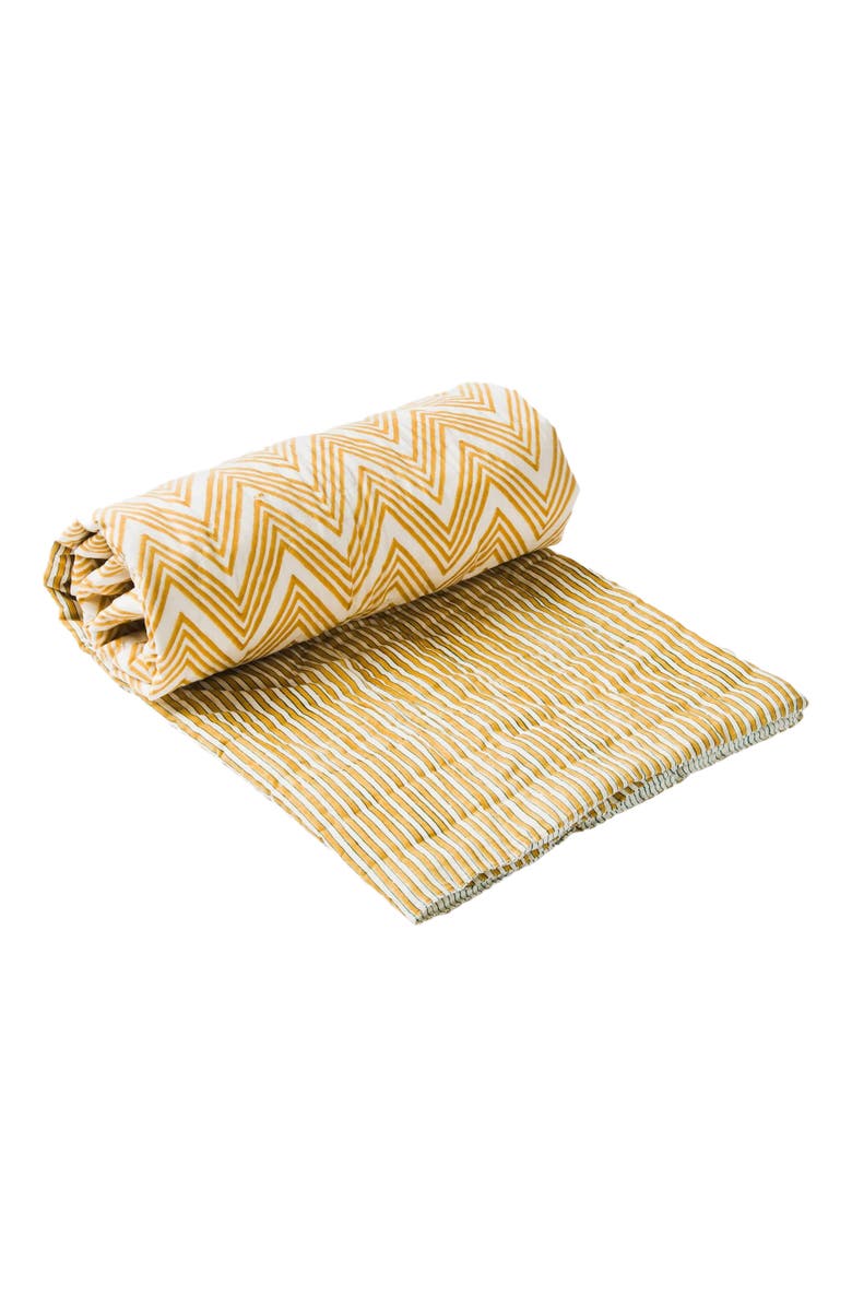 Mela Artisans Sundown Cotton Handcrafted Throw, Main, color, Multi