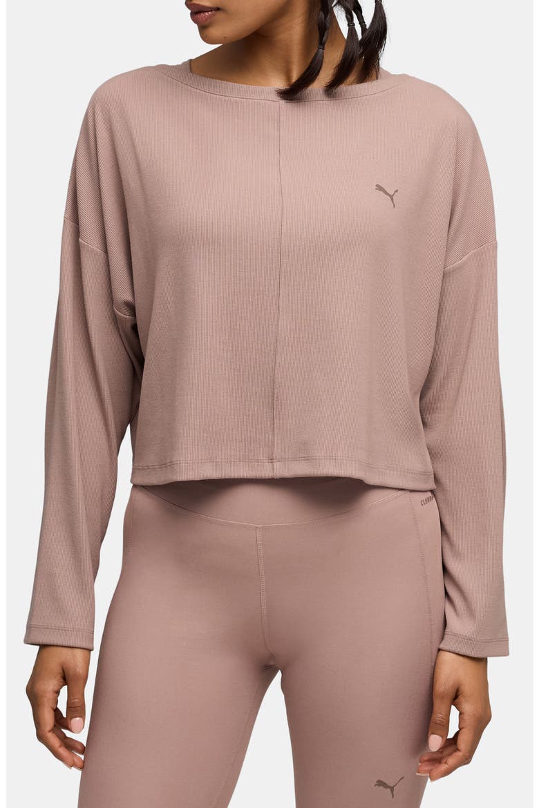 CLOUDSPUN Rib Slouch T-Shirt, Main, color, SANDSTONE