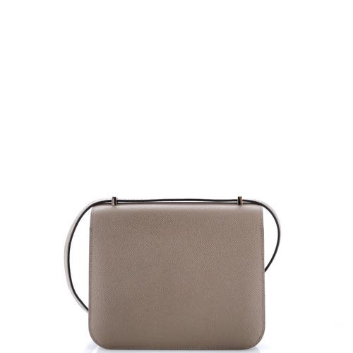 Pre-owned Hermes Hermes Constance Bag Epsom 18 In Gray