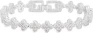 NORDSTROM RACK CZ Clover Station Tennis Bracelet