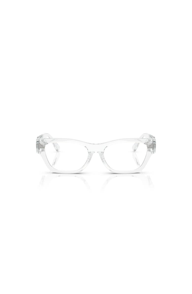 Versace 46mm Round optical glasses, Alternate, color, Transparent