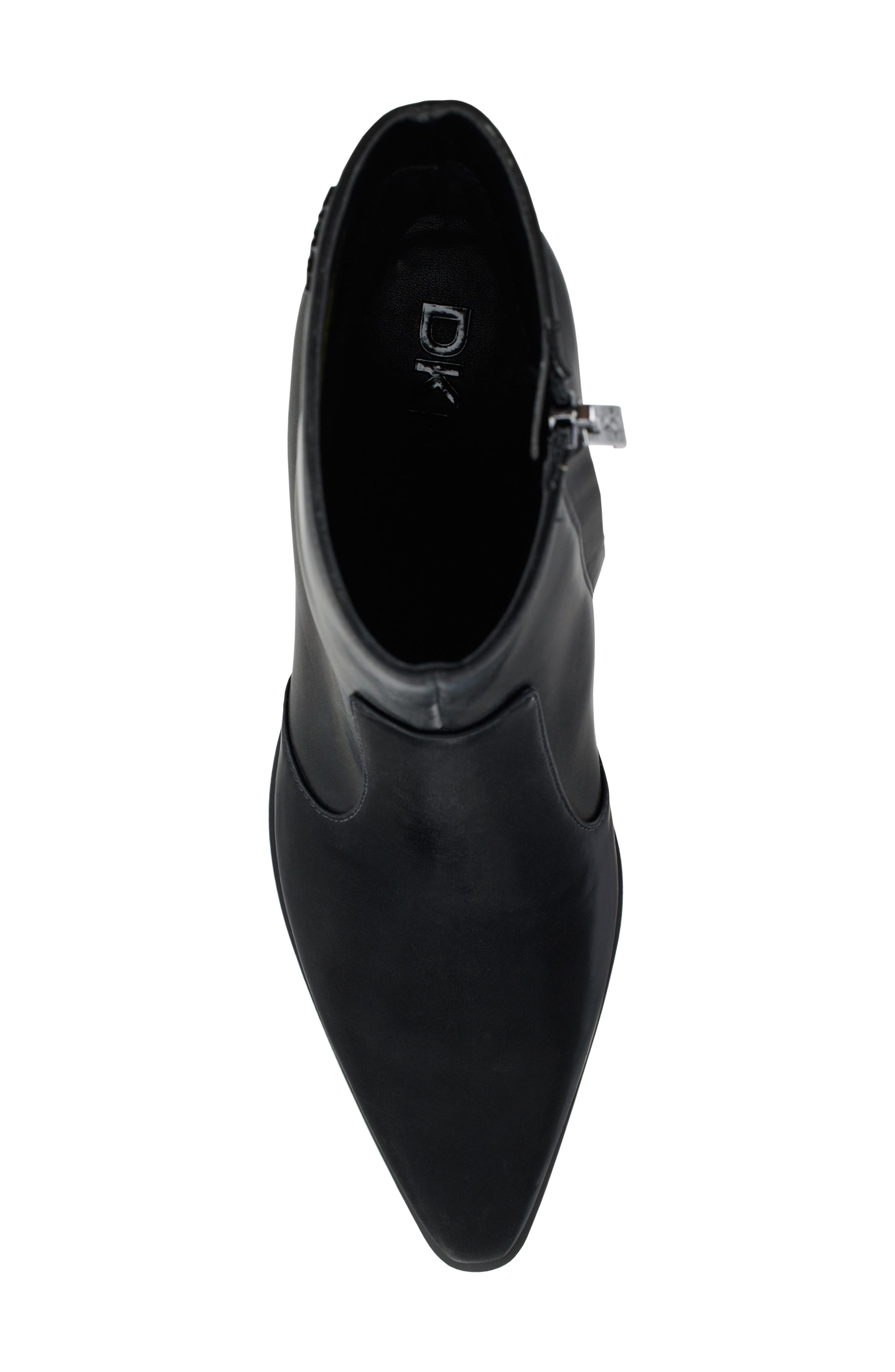 DKNY Sunny Pointed Toe Bootie, Alternate, color, Black