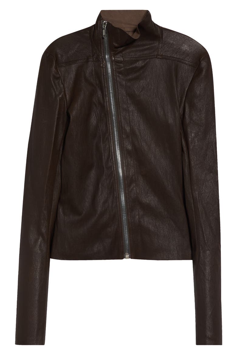 Gary Leather Moto Jacket, Main, color, GREASE