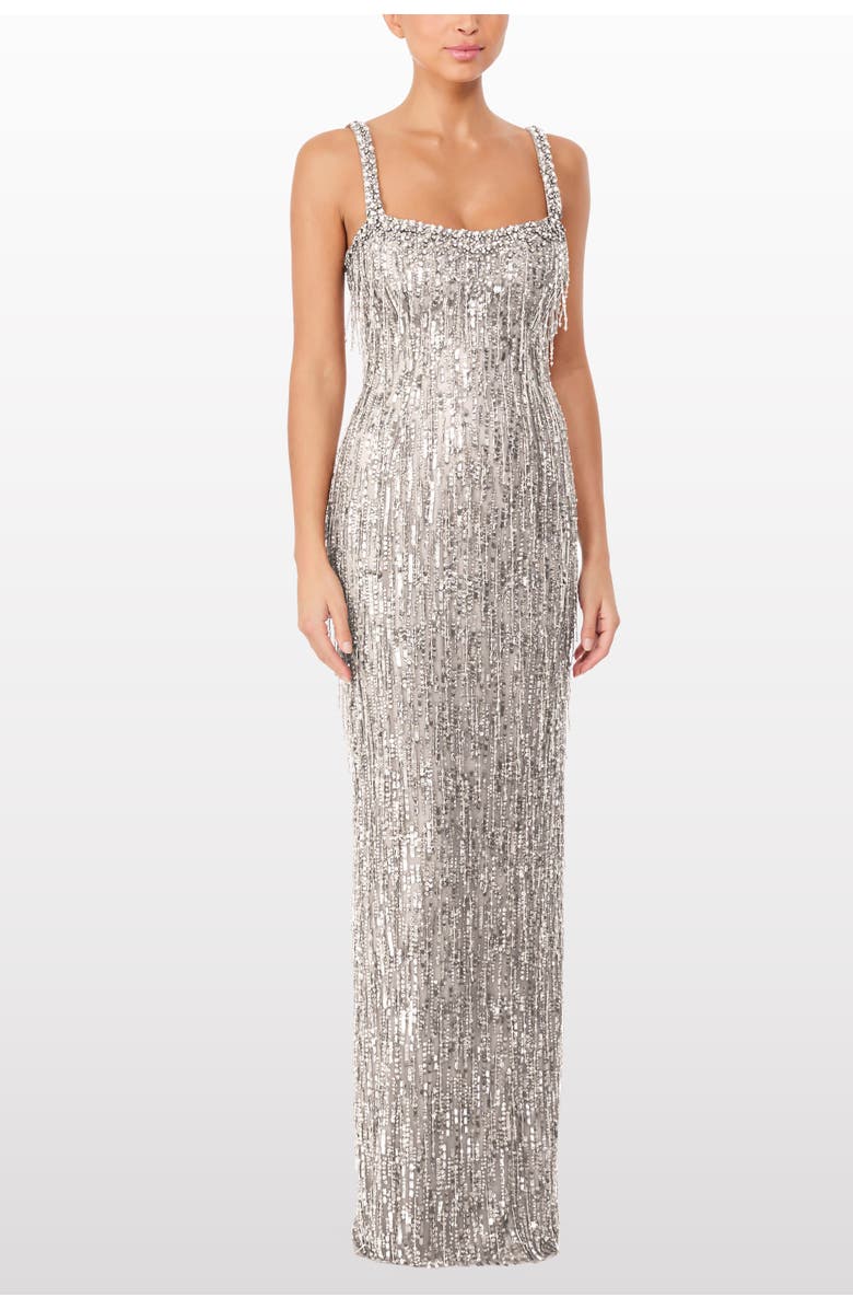Jenny Packham Fleur Embellished Maxi Dress, Alternate, color, 