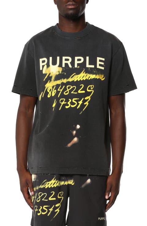 Distressed Heavyweight Cotton Jersey Graphic T-Shirt