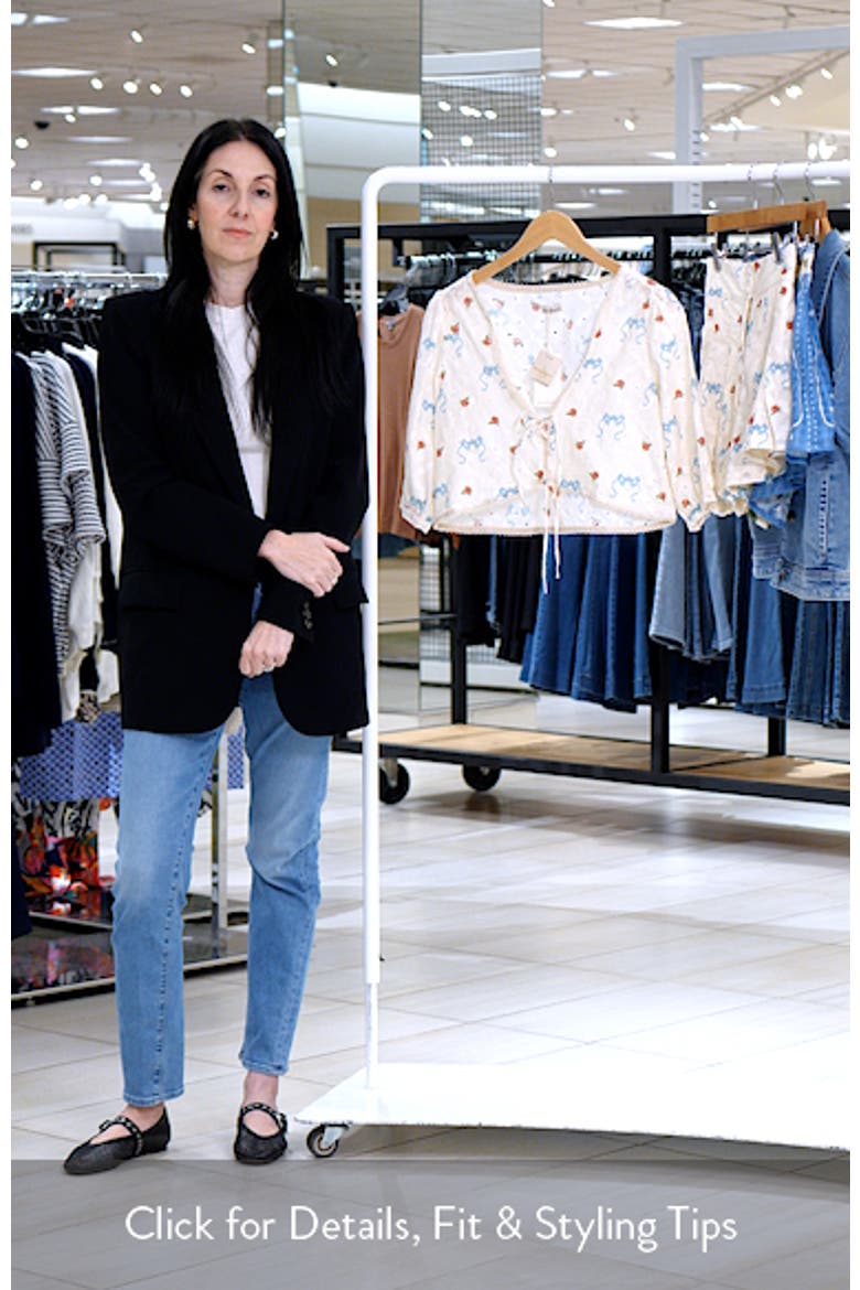 Cherish Salen Tie Front Crop Top video