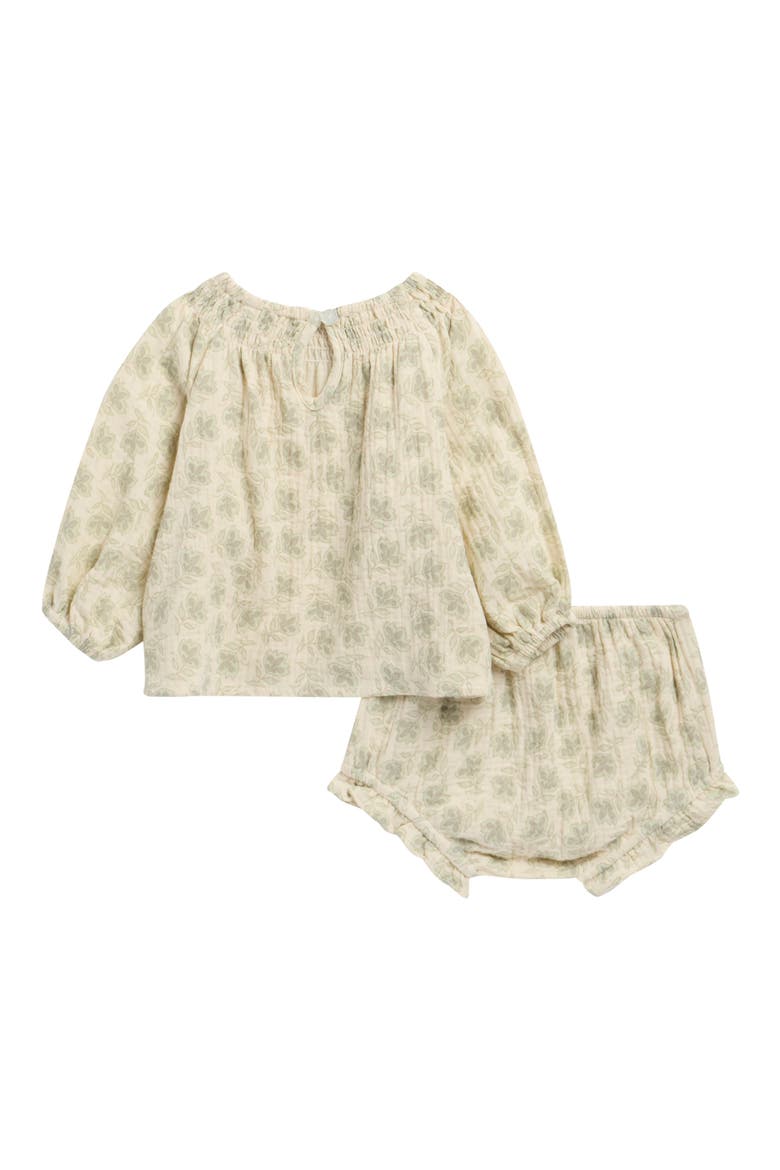 Quincy Long Sleeve Top & Bloomers Set, Alternate, color, NATURAL