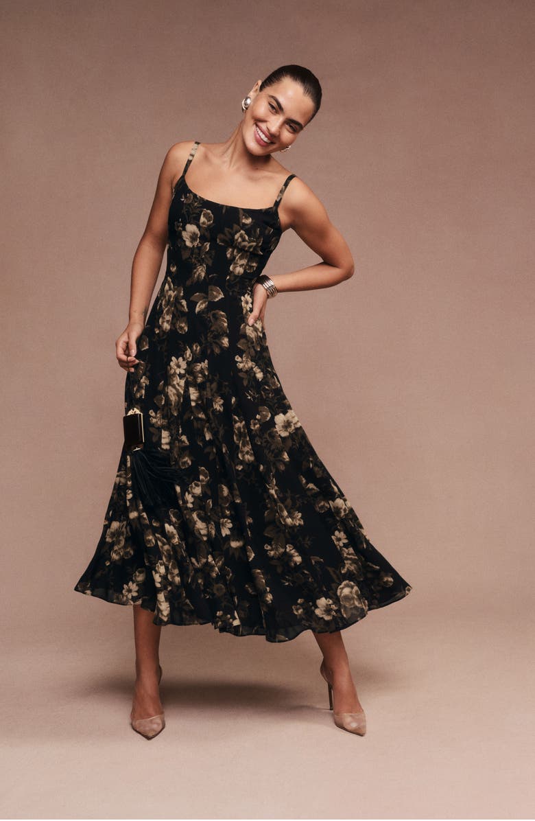 Reformation Katalina Floral Dress, Alternate, color,