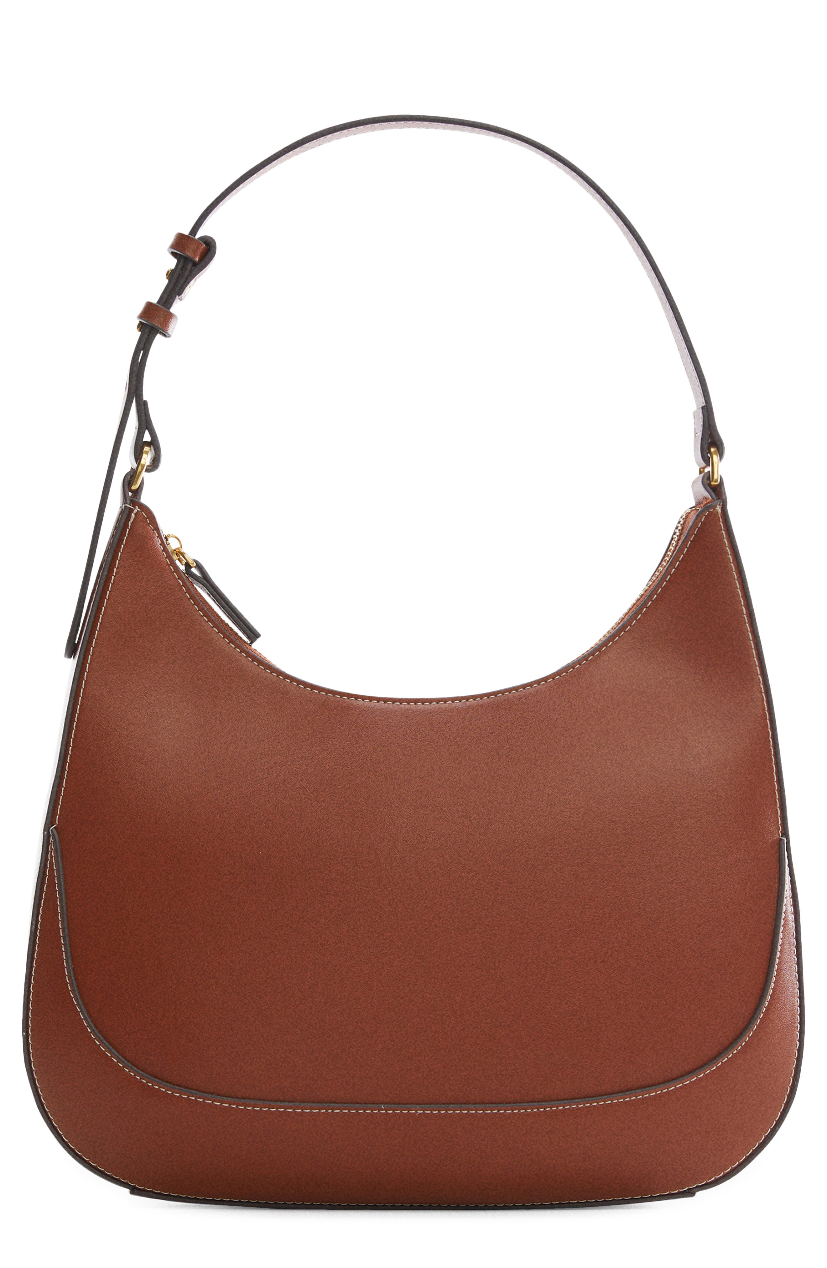 MANGO Faux Leather Shoulder Bag, Main, color, 
