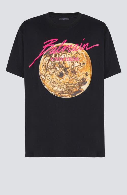 Balmain Universe Logo And Planet T-shirt