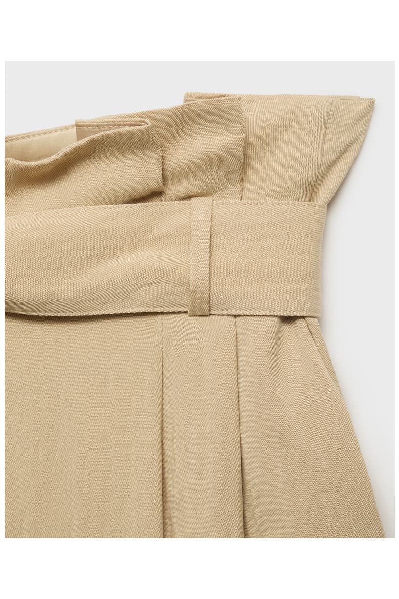 Paperbag Trousers, Alternate, color, BEIGE