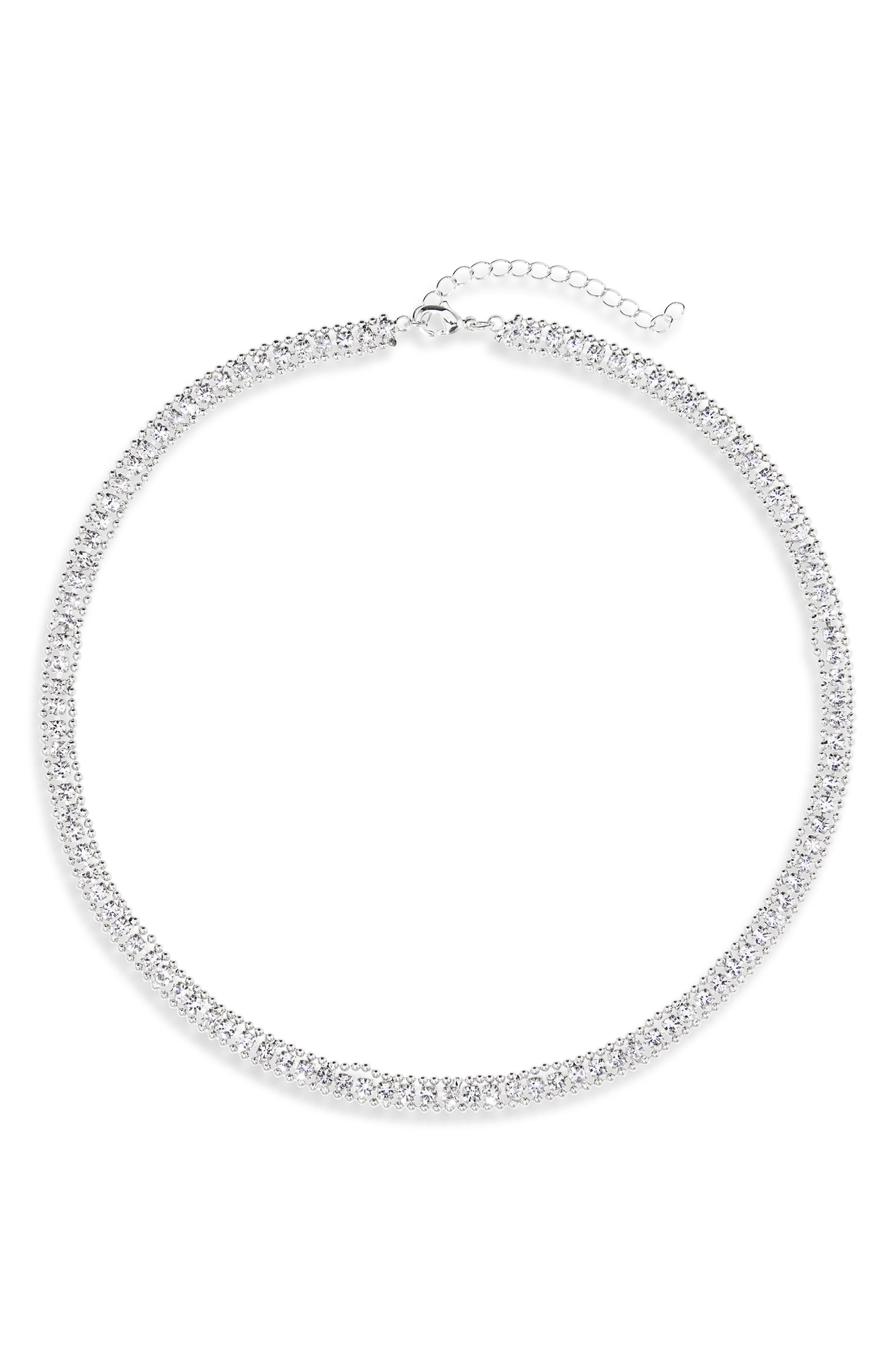 Cubic Zirconia Tennis Necklace
