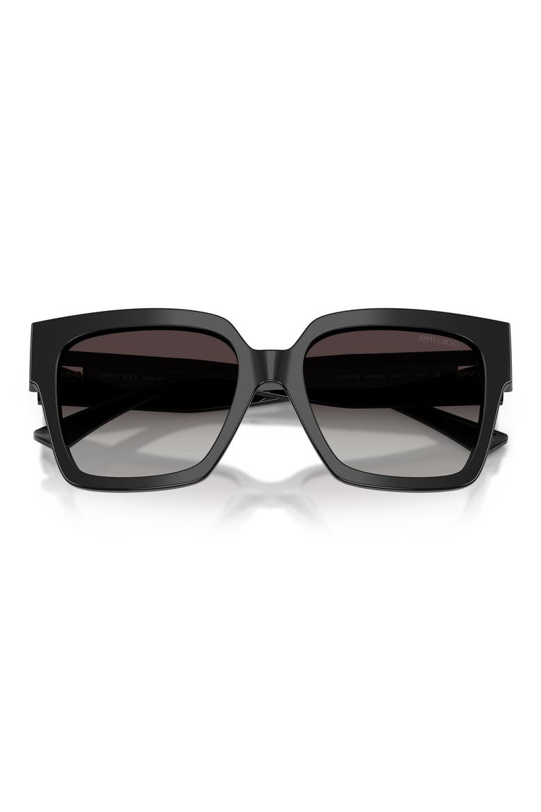 54mm Gradient Square Sunglasses, Alternate, color, BLACK / GRADIENT GRAY