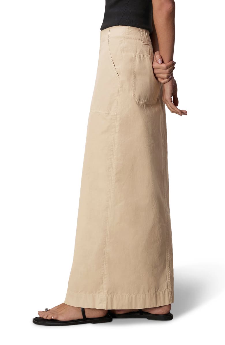 rag & bone Leyton Cotton Maxi Skirt, Alternate, color, Khaki