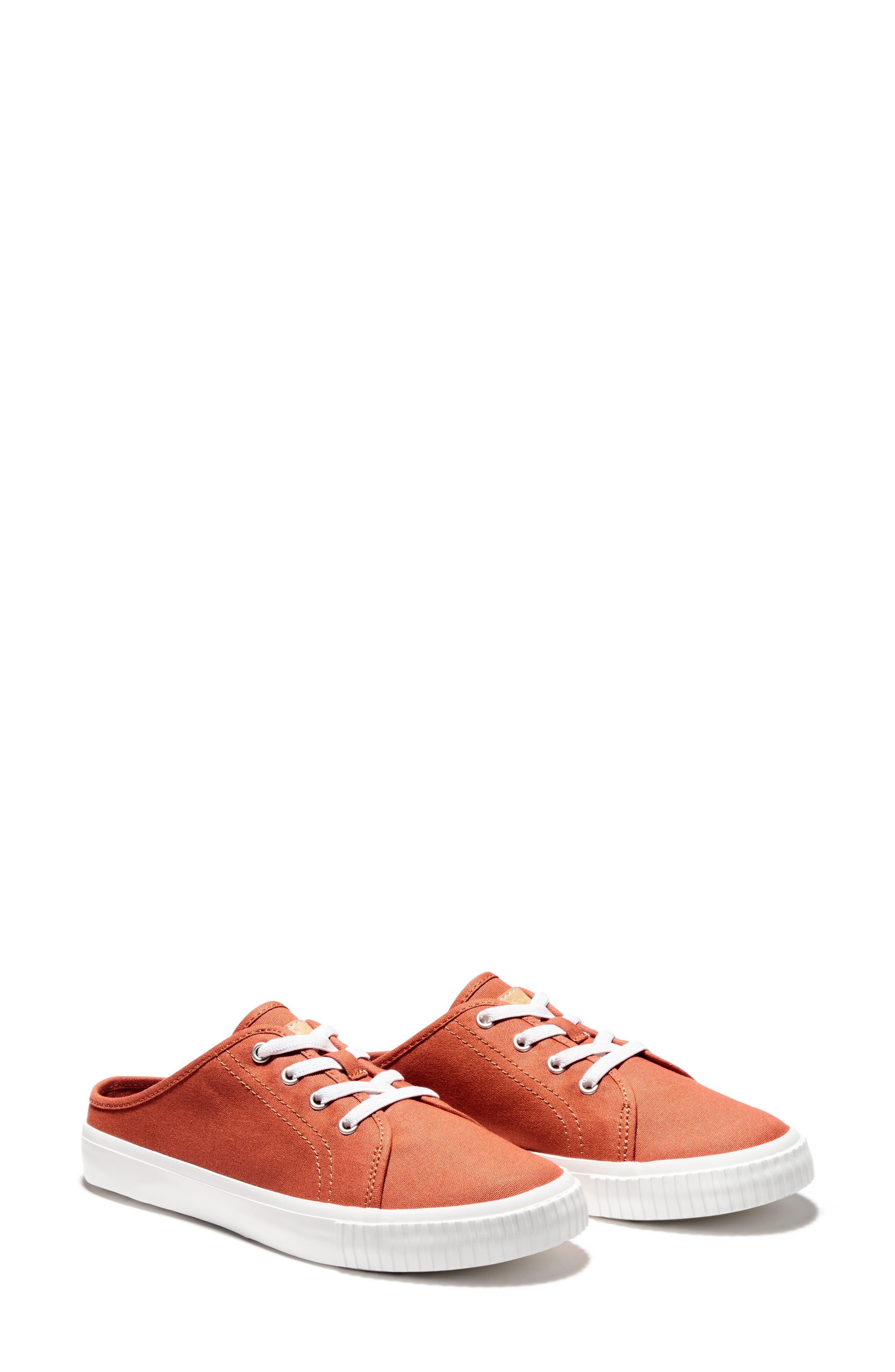 Skyla Bay Canvas Mule Sneaker, Main, color, LIGHT RED CANVAS