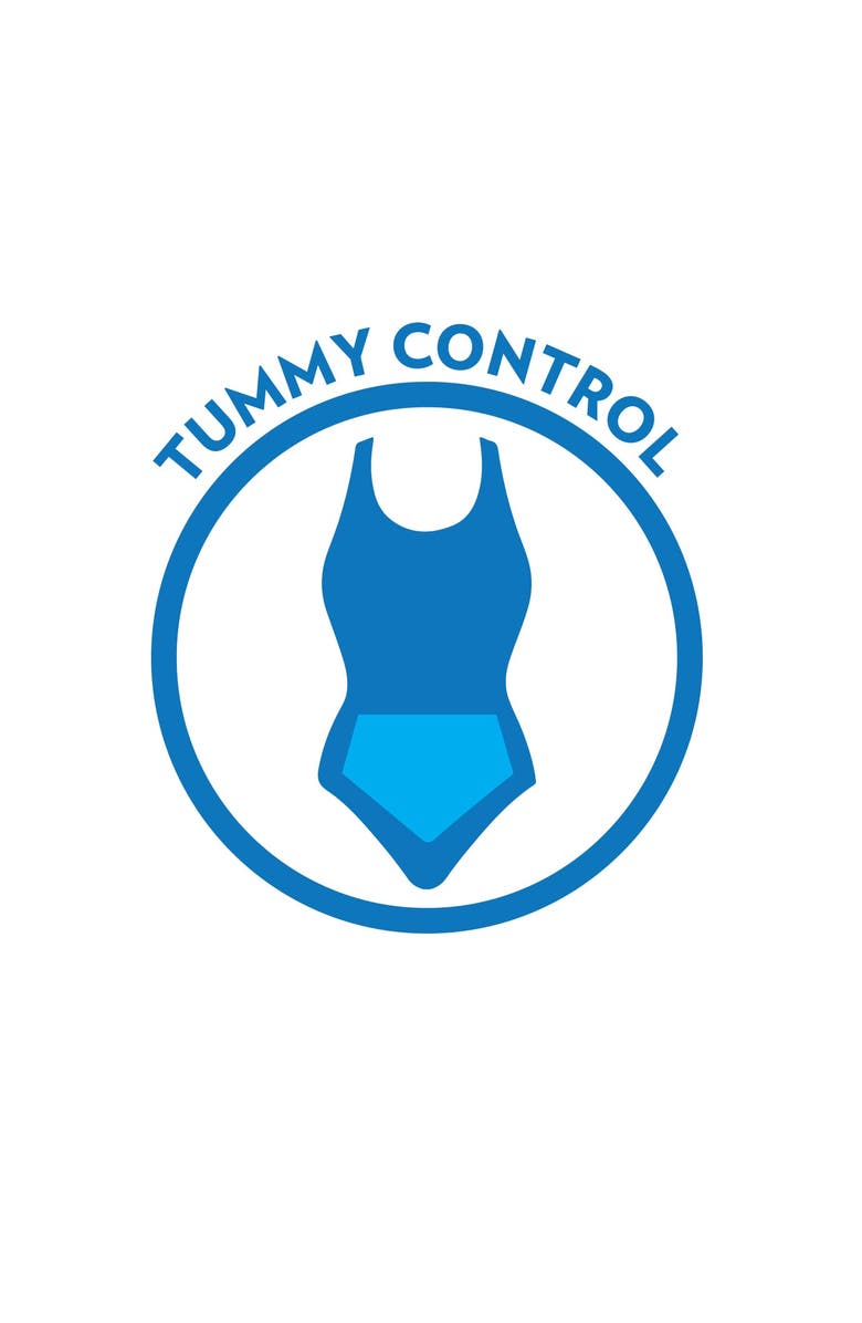 Swim 365 Tummy Control Swim Short, Alternate, color, Black