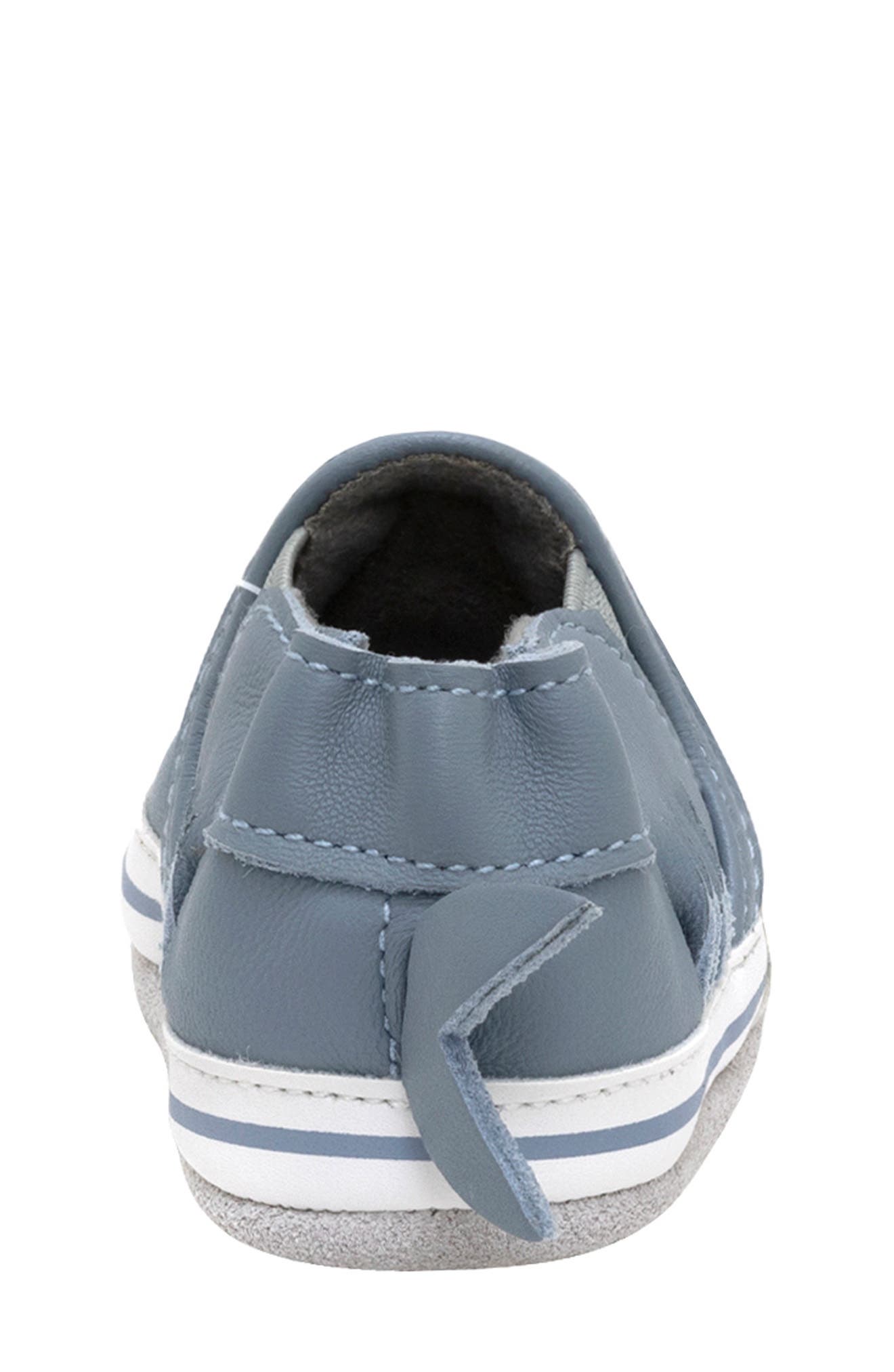 Robeez<sup>®</sup> Kids' Sebastian Shark Crib Shoe, Alternate, color, Med. Blue 0