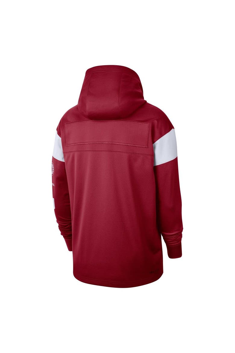 Men's Nike Crimson Oklahoma Sooners Jersey Performance Pullover Hoodie, Alternate, color, Crimson