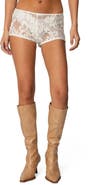 EDIKTED Peyson Sheer Lace Shorts