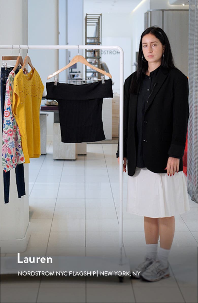 Rib Off the Shoulder Top, sales video thumbnail