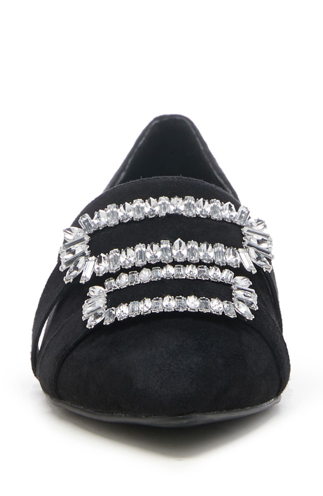 Sole Society Kelynn Crystal Buckle Flat, Alternate, color, 