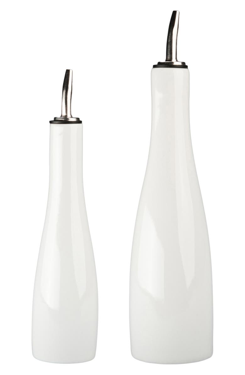 BIA Cordon Bleu Oil & Vinegar Bottle Set, Main, color, White