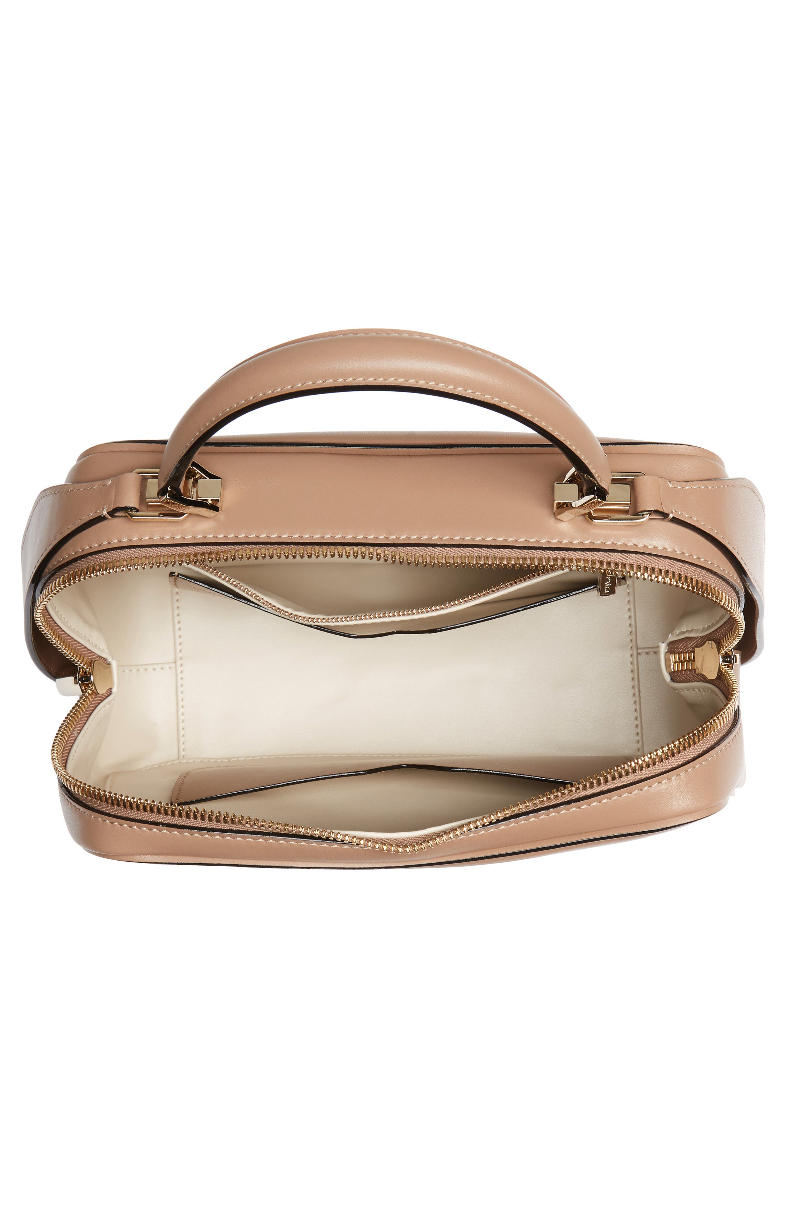 Valextra Medium Serie Leather Top Handle Bag, Alternate, color, 