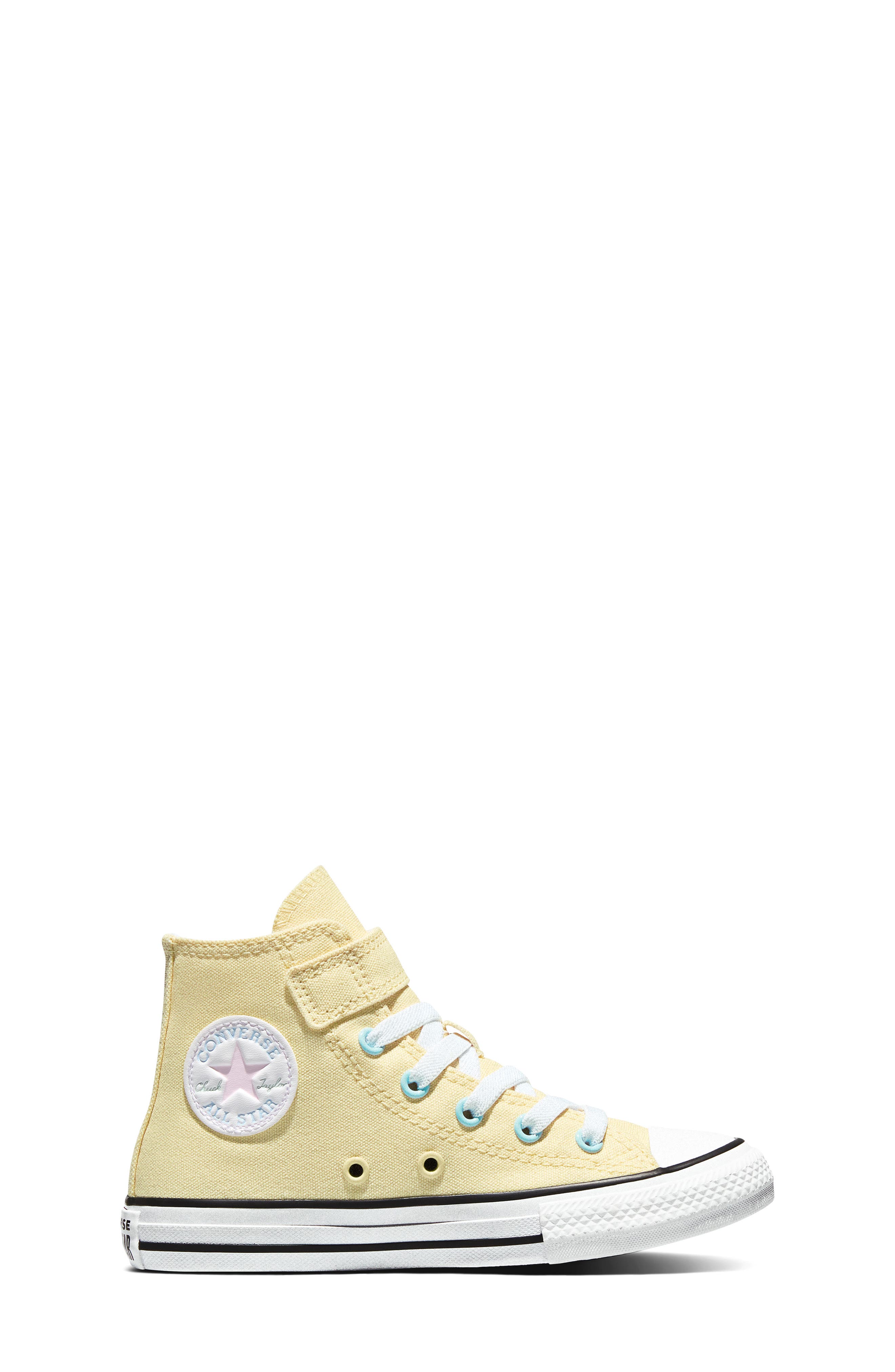 Kids' Chuck Taylor All Star Easy On Canvas High Top Sneaker, Alternate, color, GOLDEN VIEW/WHITE/BLACK