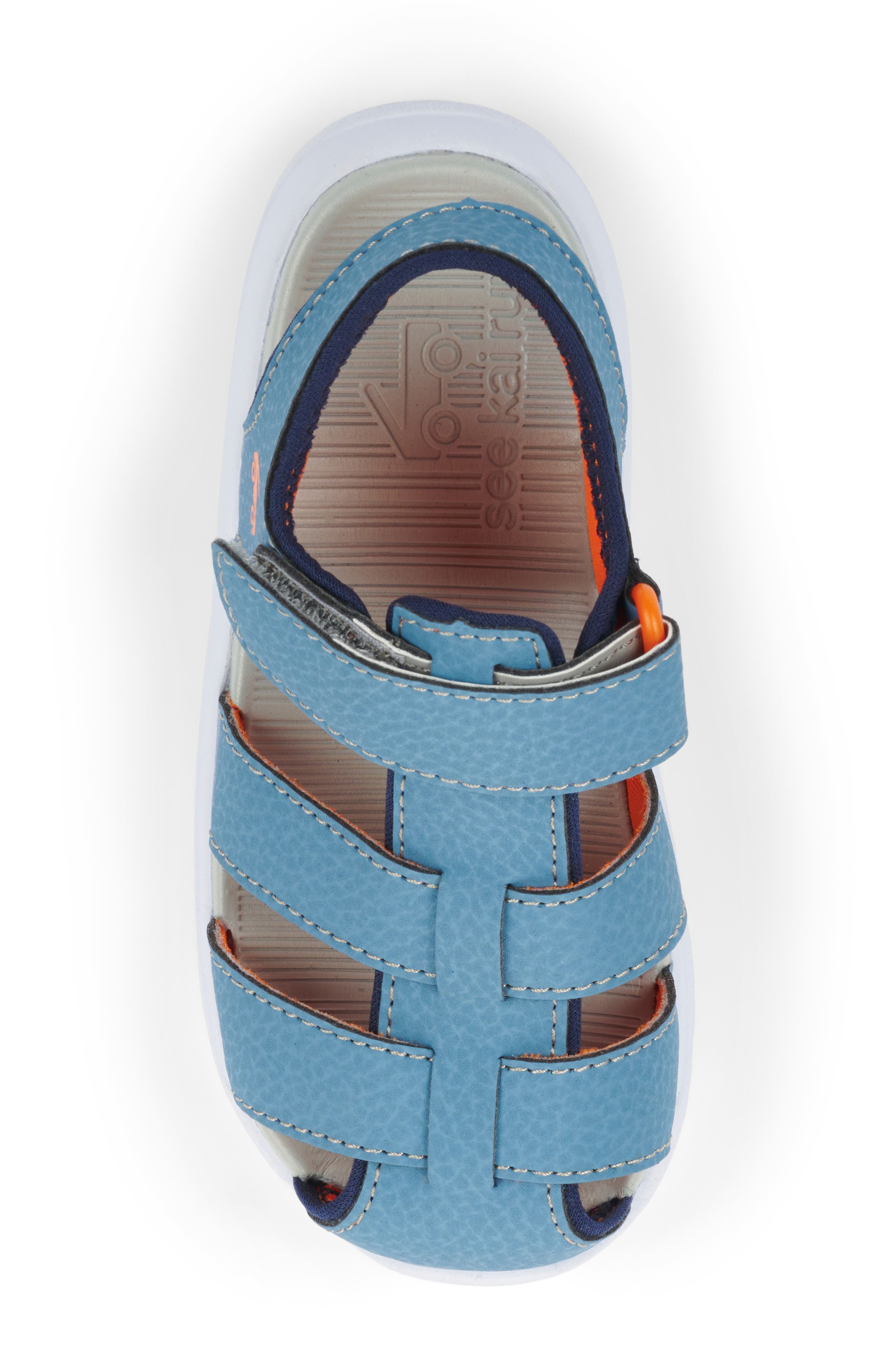 See Kai Run Kids' Cyrus IV Flexirun Fisherman Sandal, Alternate, color, Steel Blue